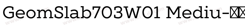 GeomSlab703W01 Mediu字体转换 GeomSlab703W01 Mediu字体转换